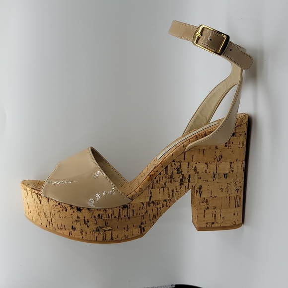 Stella McCartney patent leather/cork sandals Size 40 - Picture 7 of 12